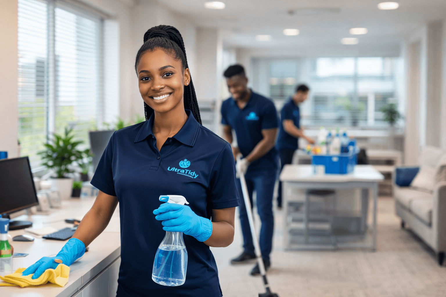UltraTidy professional cleaner at work